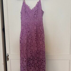 ASTR The Label Lavender Lace Midi Dress – Size Medium